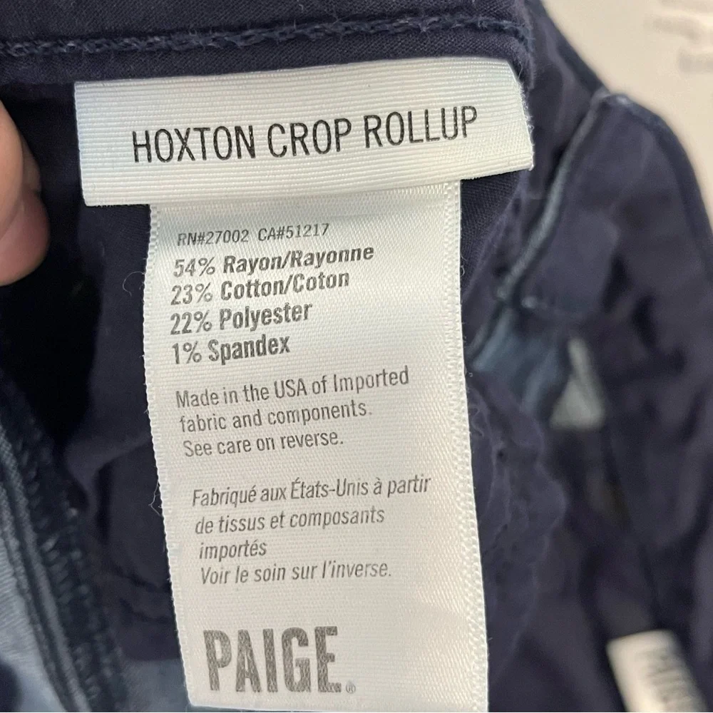 Paige Hoxton crop roll up jeans